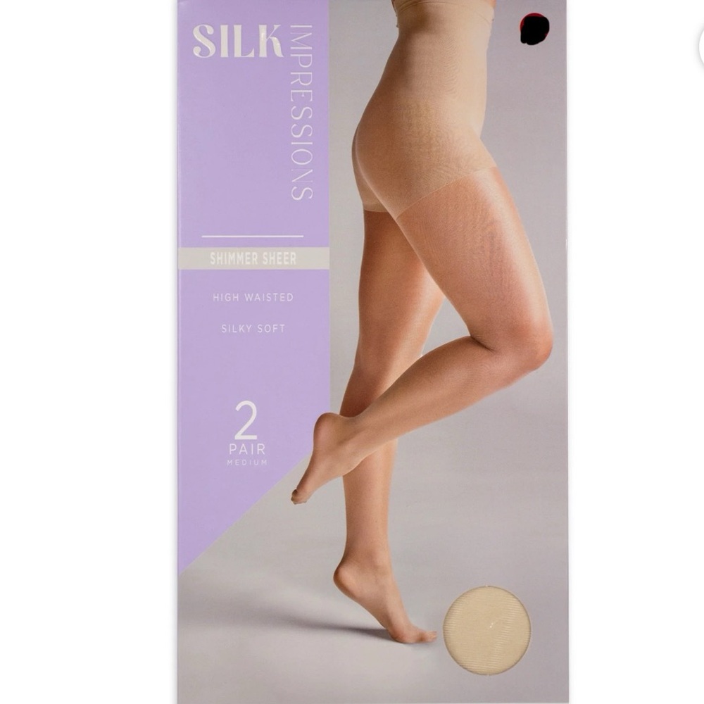 Silk Impressions Shimmer Sheer High Waisted Tights